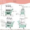 Bon Furniture Ice Cream Cart Play Set Wooden Toy Ice Cream Shop Pretend Play Food and Accessories Set Boys and Girls Imitation Play Storage Included