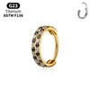 Titan-Hoop-Clicker-Set Helix Tragus Septum Conch Vertikal Anatomie Stack Nase Lippenring Scharnier Segment Piercing Körperschmuck