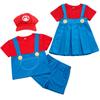 Super Mario Bros Vaikų kostiumų rinkinys su smagiais ir ryškiais animacinių filmukų uniformomis
