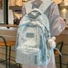 Schoolbag1011 New Fresh Schoolbag for Primary and Middle School Students Backpack College Student Backpack Forest Series Large Capacity Backpack