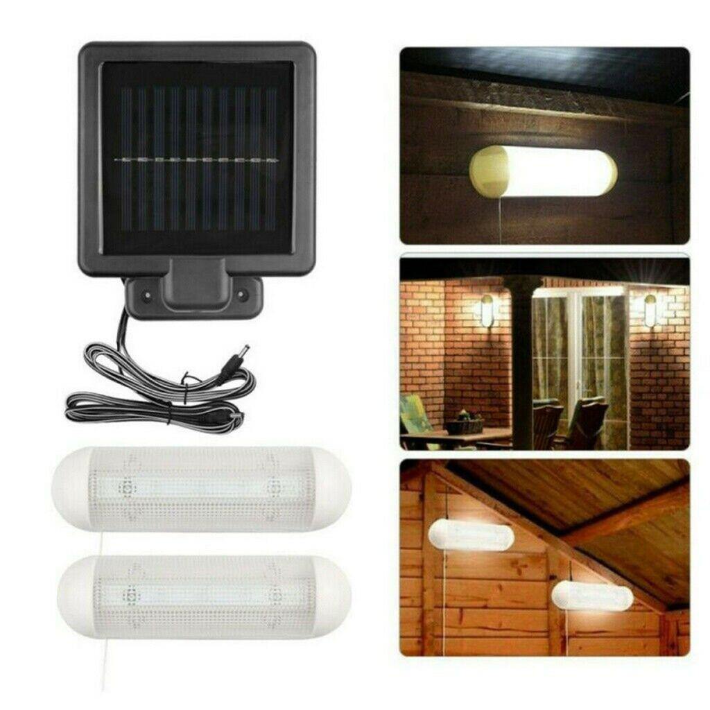 Solar Shed Powered Lights Led Light Rechargeable Garage Indoor Outdoor Garden