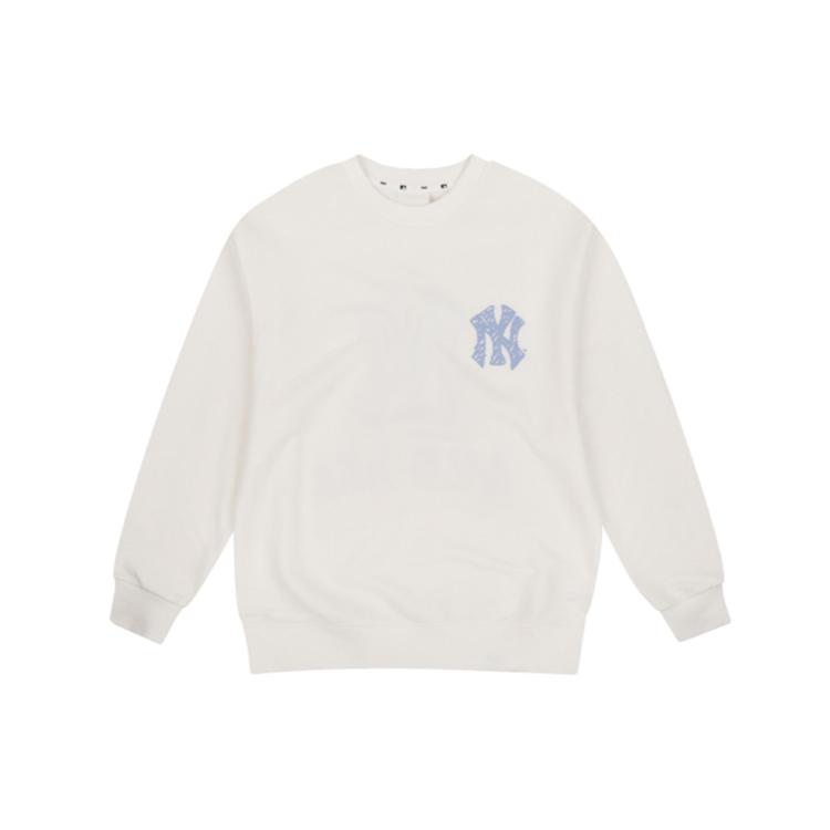 New MLB Sweatshirt Unisex Ivory White 31MT05941-50I