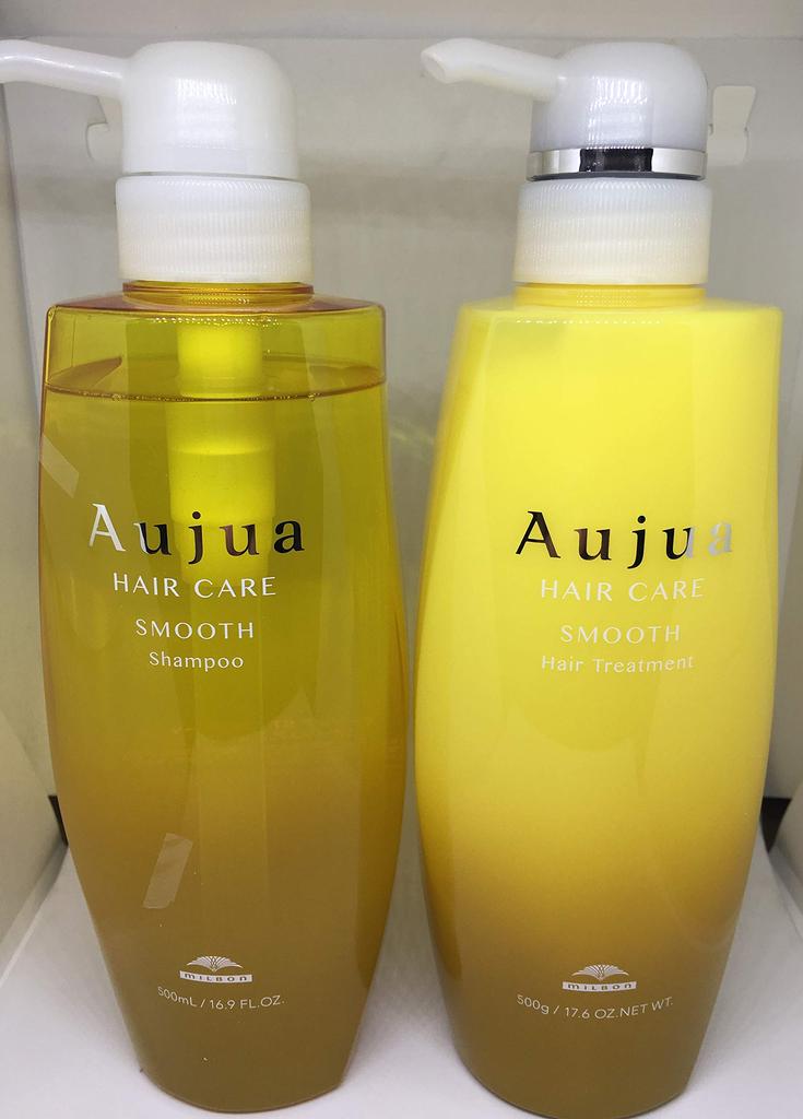 Aujua Smooth Shampoo Hair Treatment 500ml Each ST500 (MILBON) &