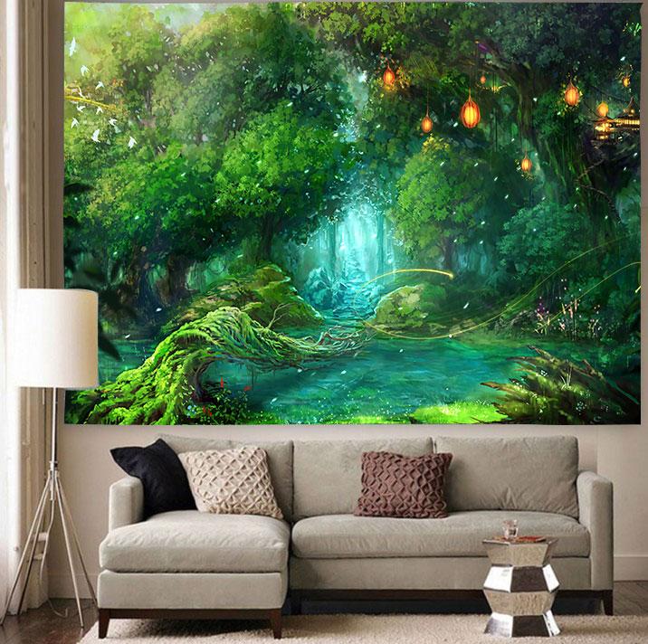 

Гобелен с рисунком панды, граффити, цветной кирпич, настенный гобелен, гобелен для спальни, общежития, эстетика, украшение дома 100X75CM