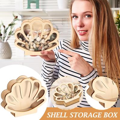 Wooden Shadow Box Jewelry Organizer Home Decor Bedroom Multifunctional Friend Gift Art Craft Shaped Display Case