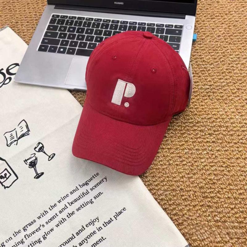 English Embroidery P Letter Baseball Cap Spring And Summer New Male And Female Couples Casual Cap Sun Hat