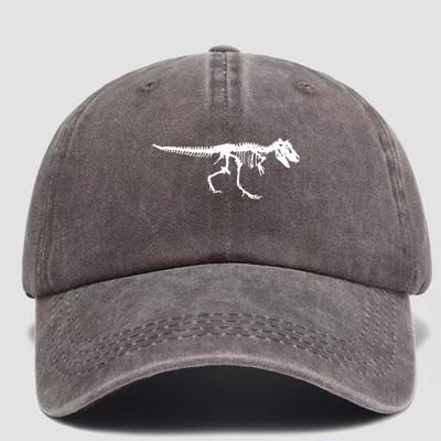 Csontváz dinoszaurusz mintás baseball sapka Állítható snapback napvédő sapka Állatos sport sapka Retro védősapka Uniszex nőknek