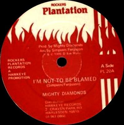 12inch Record MIGHTY DIAMONDS / JUNIOR BRAMMER - I'm Not To Be Blamed / I Wanna Love PL20 Rockers Plantat 1986 UK Reggae, Ska & Dub Used