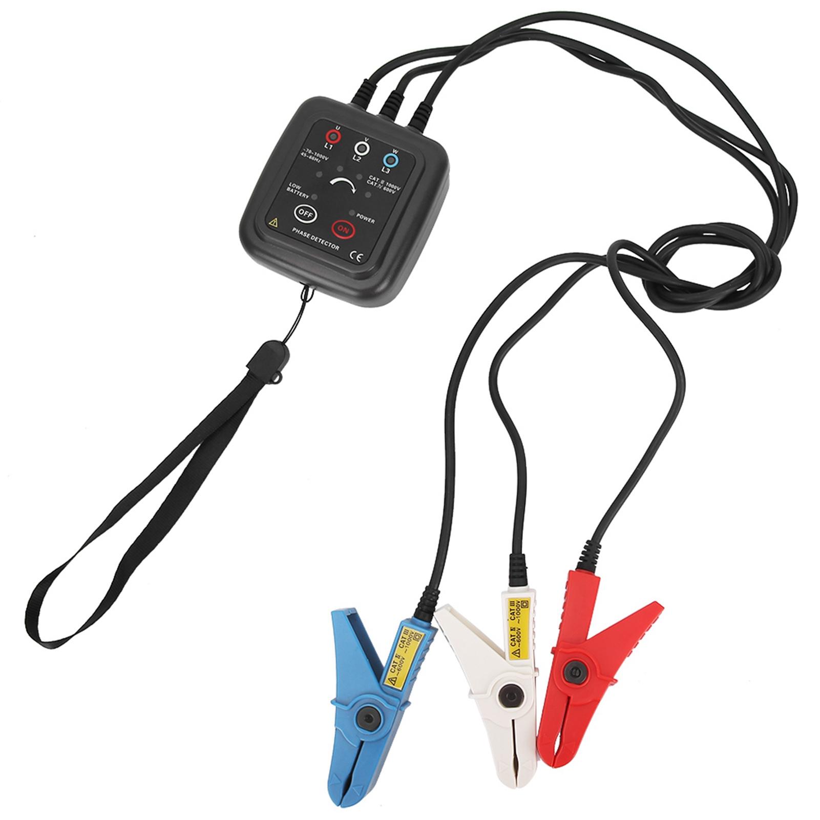 

AC 70 1000В ETCR1000C Бесконтактный детектор последовательности фаз Магнитное основание Фазометр