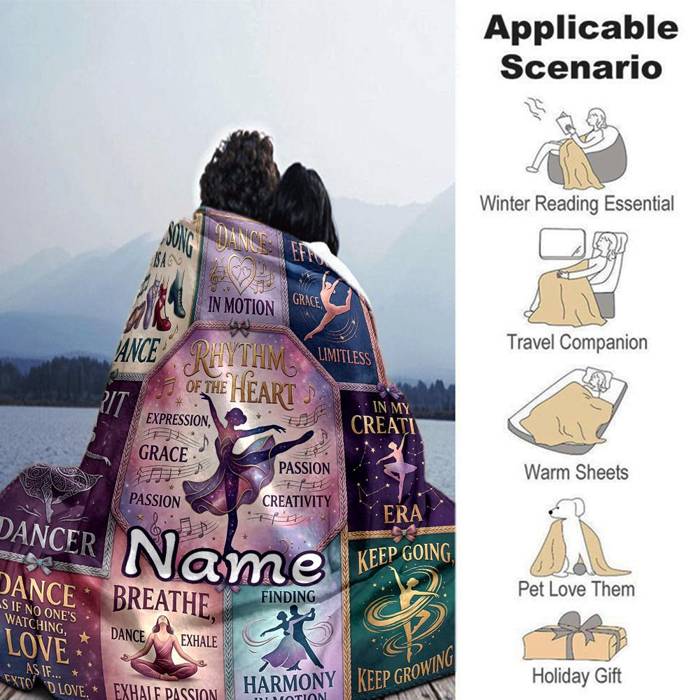 Dance Rhythm Home Customize Your Name Home Blanketss Cozy Soft Lightweight Allseason Multipurpose Customize Your Name Home Blankets For Picnics Sofas