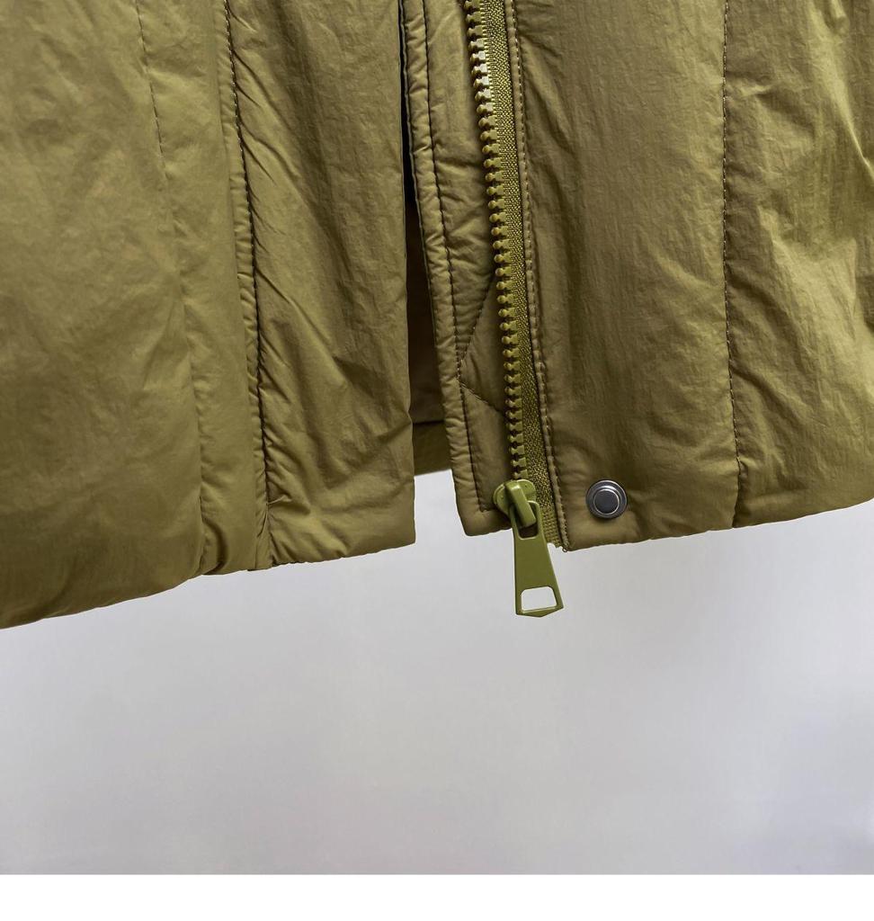 Jachetă Femei Mărimi Mari Lungime Medie Fără Mâneci - Vestă Groasă Călduroasă din Bumbac cu Puf pentru Toamnă/Iarnă