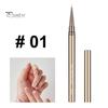 1/5Pcs Nail Art Brush Ultra-fine Nylon Hair Comfortable Grip Metal Body Portable Beginner Professional DIY Nail Art Color Drawing Liner Dotting Pen
