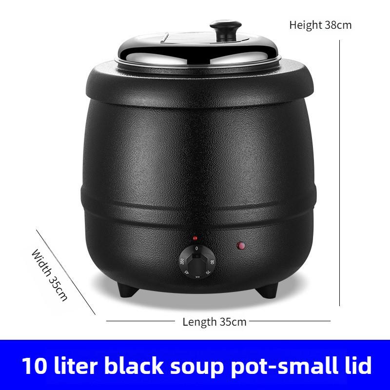 10L/13L Large Capacity Electronic Warm Soup Pot Restaurant Insulated Stainless Steel Buffet Stove Electric Heating Soup Stove