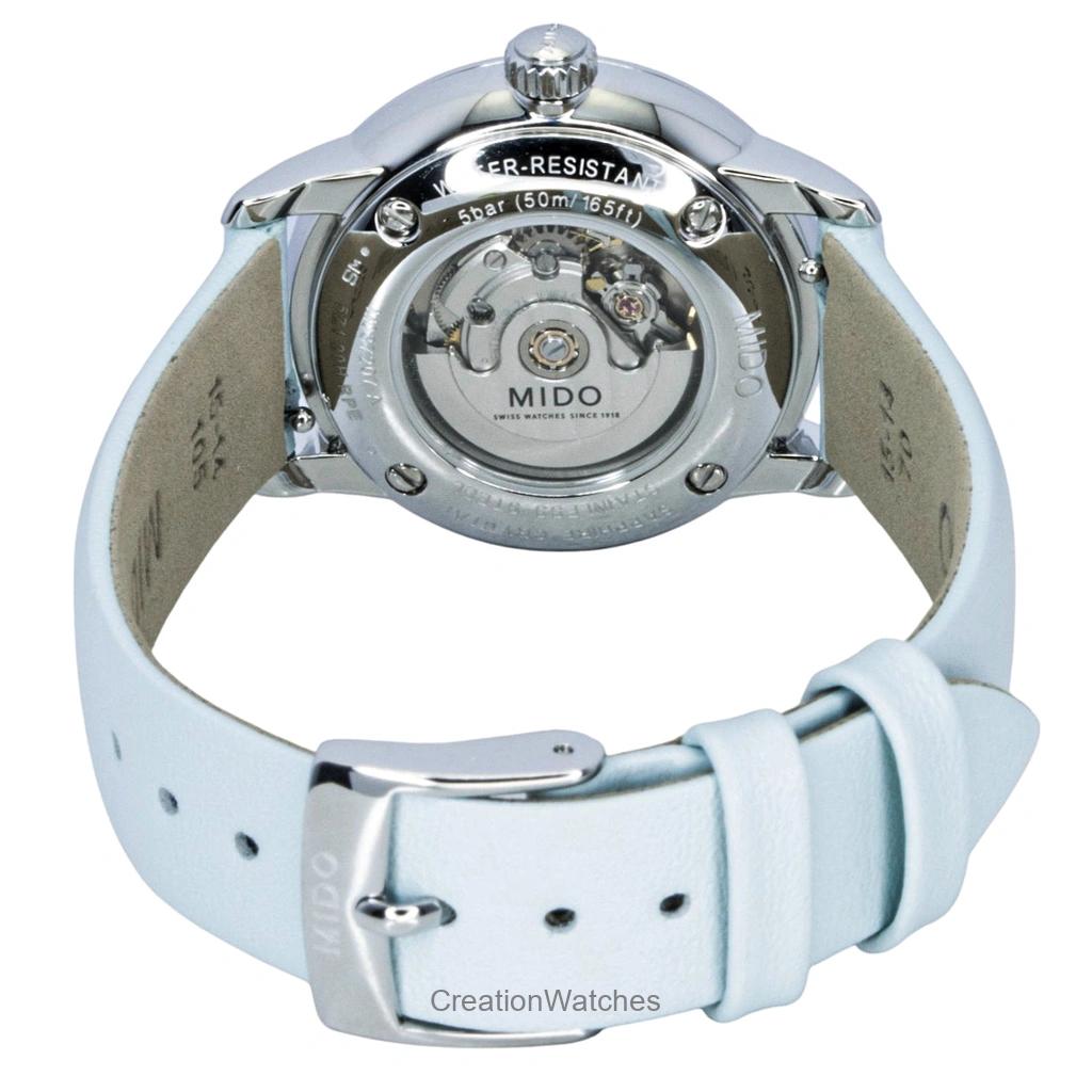 Mido Baroncelli Special Edition Diamond MOP Dial Automatic M037.207.16.106.00 Women's Watch With Extra Straps