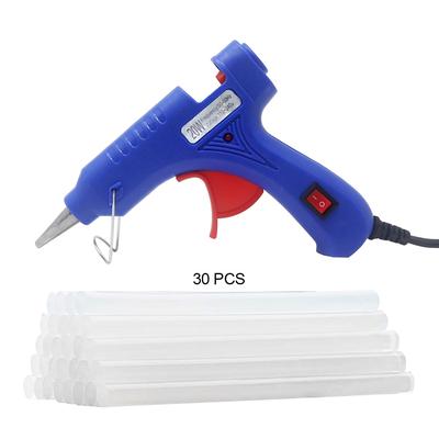 20W EU Plug Melt Glue Industrial Mini Guns Thermo Electric Heat Temperature Bocks 7mm
