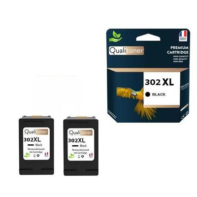 Refurbished Ink Cartridges - HP - 302XL - Black - Pack of 2 - 20 Ml Capacity