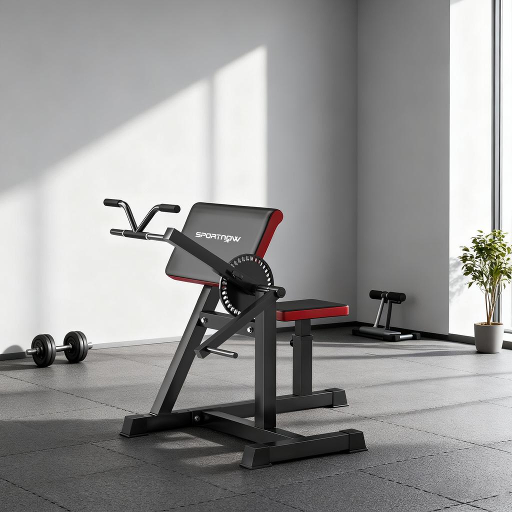 Bizeps-Trizeps-Maschine, 2-in-1, Preacher Curl Bank, Verstellbarer Sitz, Ellenbogenstütze