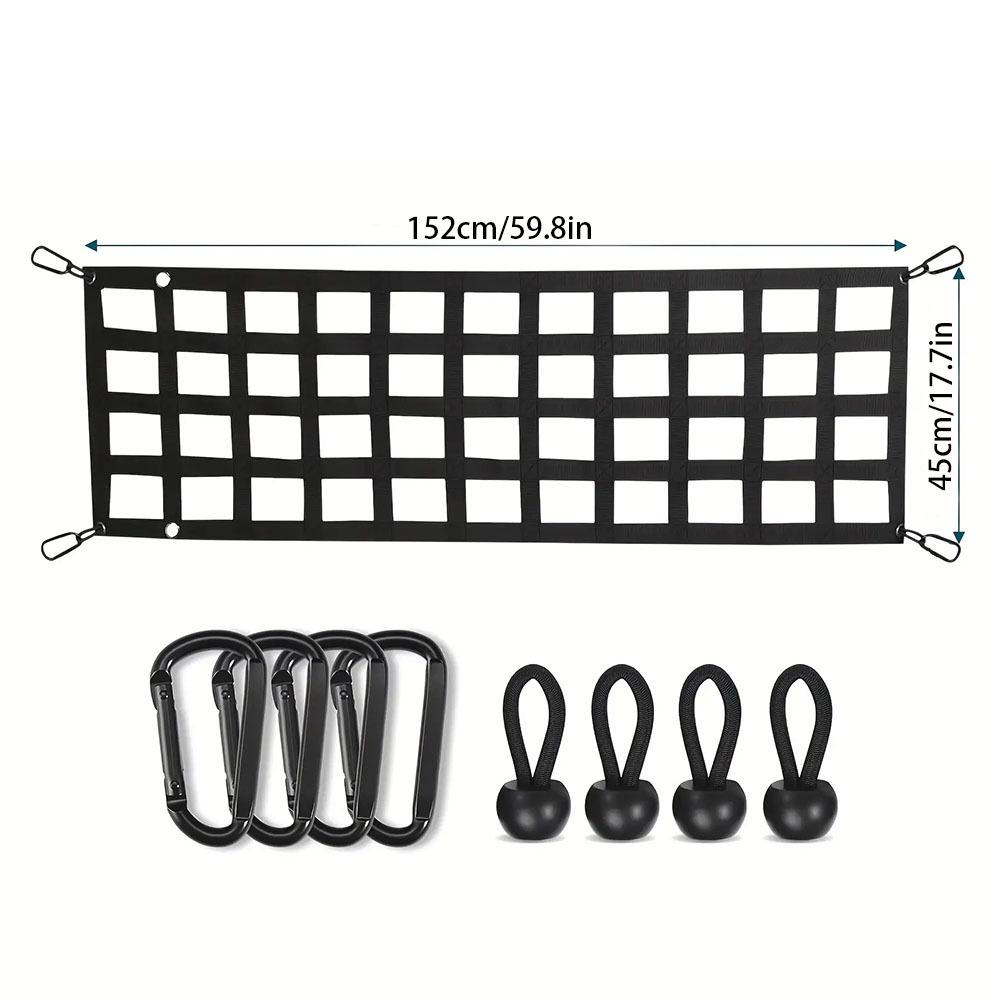 Heavy-Duty Truck Tailgate & Trunk Cargo Barrier Net