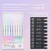 Languo 198/9 pcs/set Drawing Highlighter Morandi Gel Pen Art Markers Soft Color Painting Pen Students School Supplies Stationery