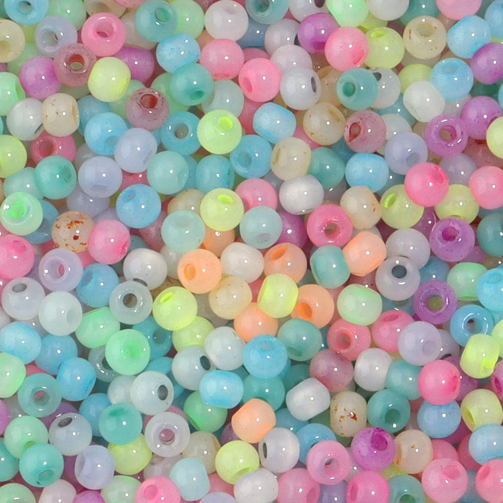 40g/lot 4mm Cat Eye Seed Beads Color Round Glass Rice Beads for DIY Bracelet Necklace Earring Jewelry Handmade Beaded Findings