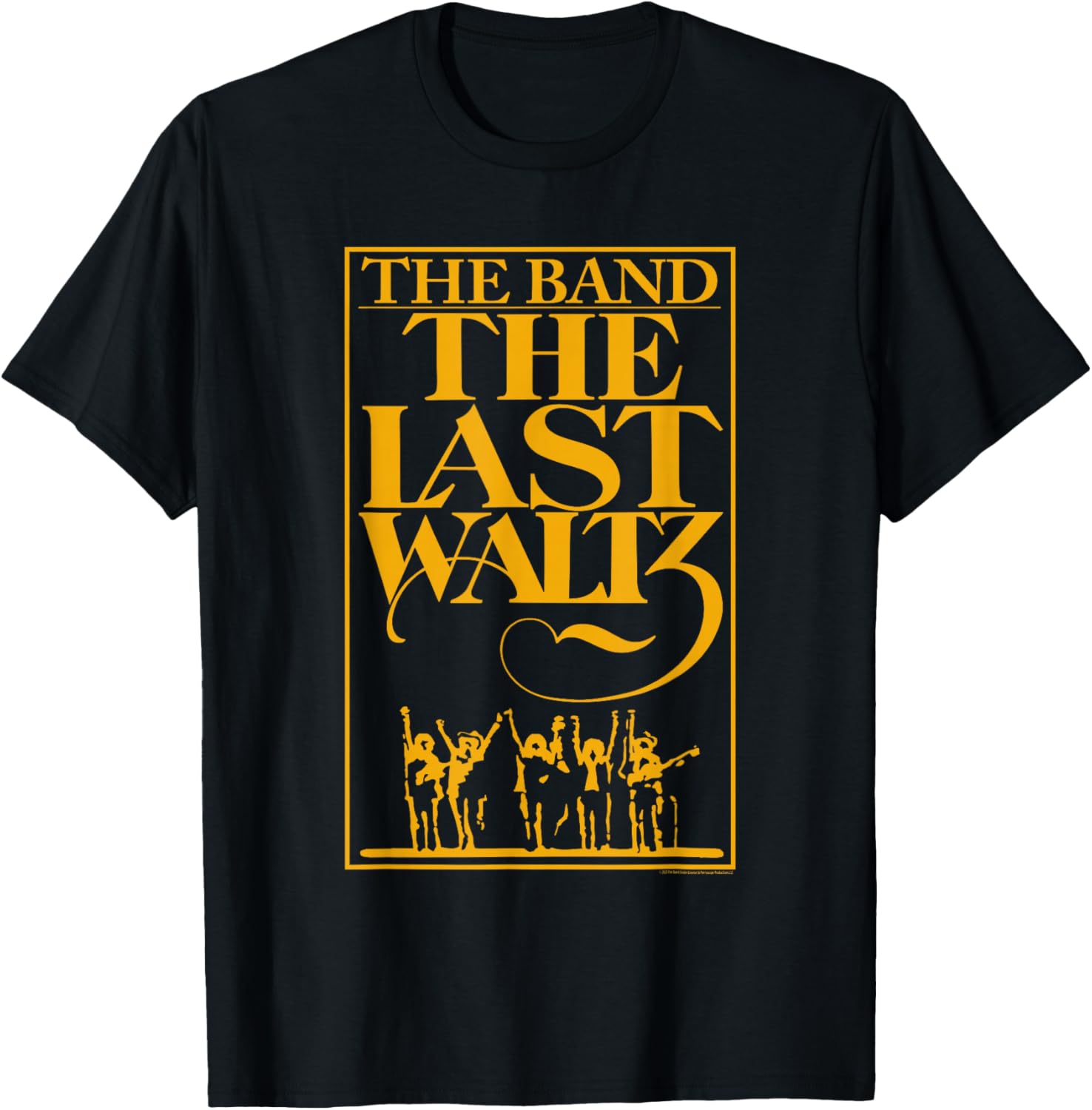 The Band The Last Waltz Yellow Logo Unisex T-Shirt XL