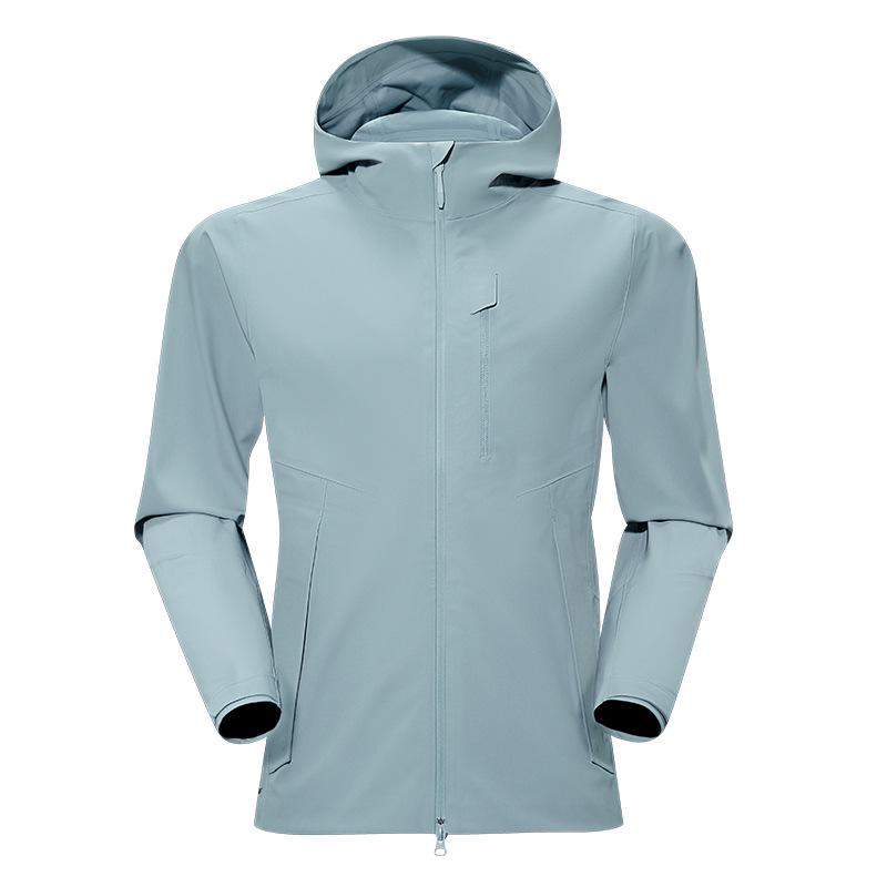 Unisex Spring/Autumn Windproof Waterproof Softshell Hooded Mountaineering Jacket L
