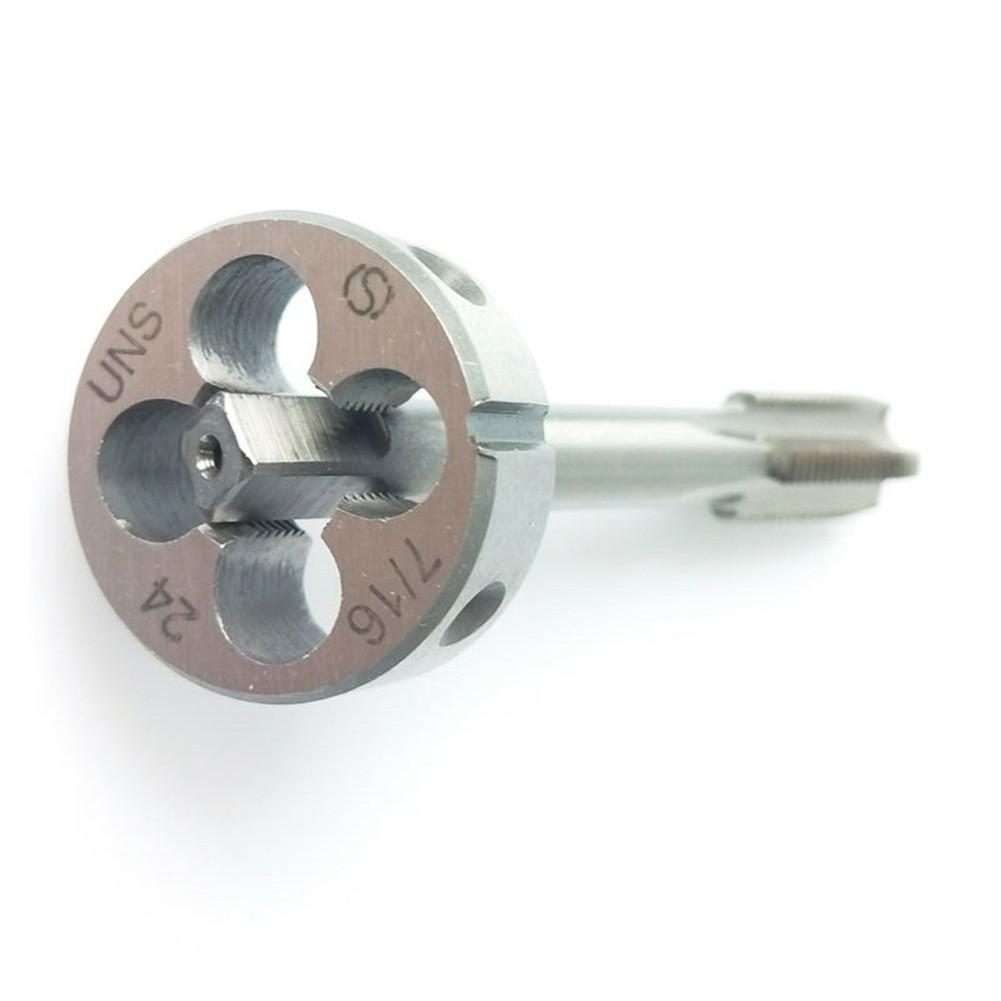 1pc 7/16-24 Tap + 1pc 7/16-24 Die UNS Right Hand Taper and Die