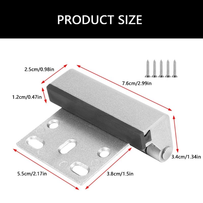 Aluminum Alloy Antitheft Door Latches Bolt Door Reinforcement Lock Hardware Convenient Home Security Door Lock Enduring