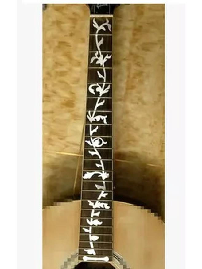 Tree of Life Electric & Acoustic Guitar Fretboard Decal серебряный