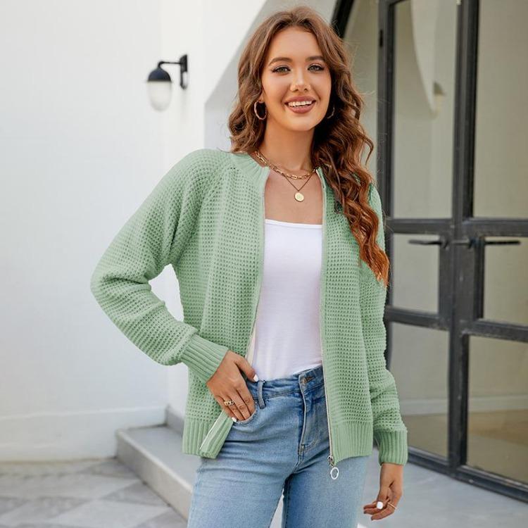 Vintage Hooded Cardigan Sweater Loose Knitwear Solid Color Long Sleeve V Neck Top for Autumn Winter