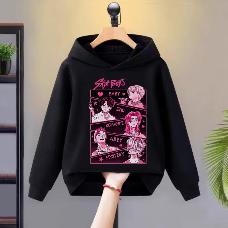 2025 New Kpop Witch Hunt Children's Hoodie Girls' Spring and Autumn Hooded Sportswear Fashion Versatile Top