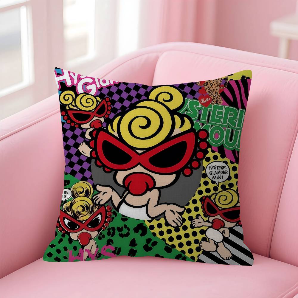 Japan Fashion Hysteric Mini 4545cm Cushion Cover Pillow Cover Decor Pillowcase Home Pillowcase for Couch Pillow