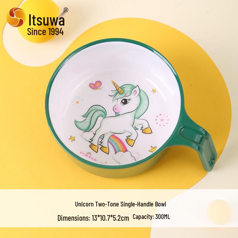 WUHE Unicorn Melamine Single-Handle Bowl (10-Pack)