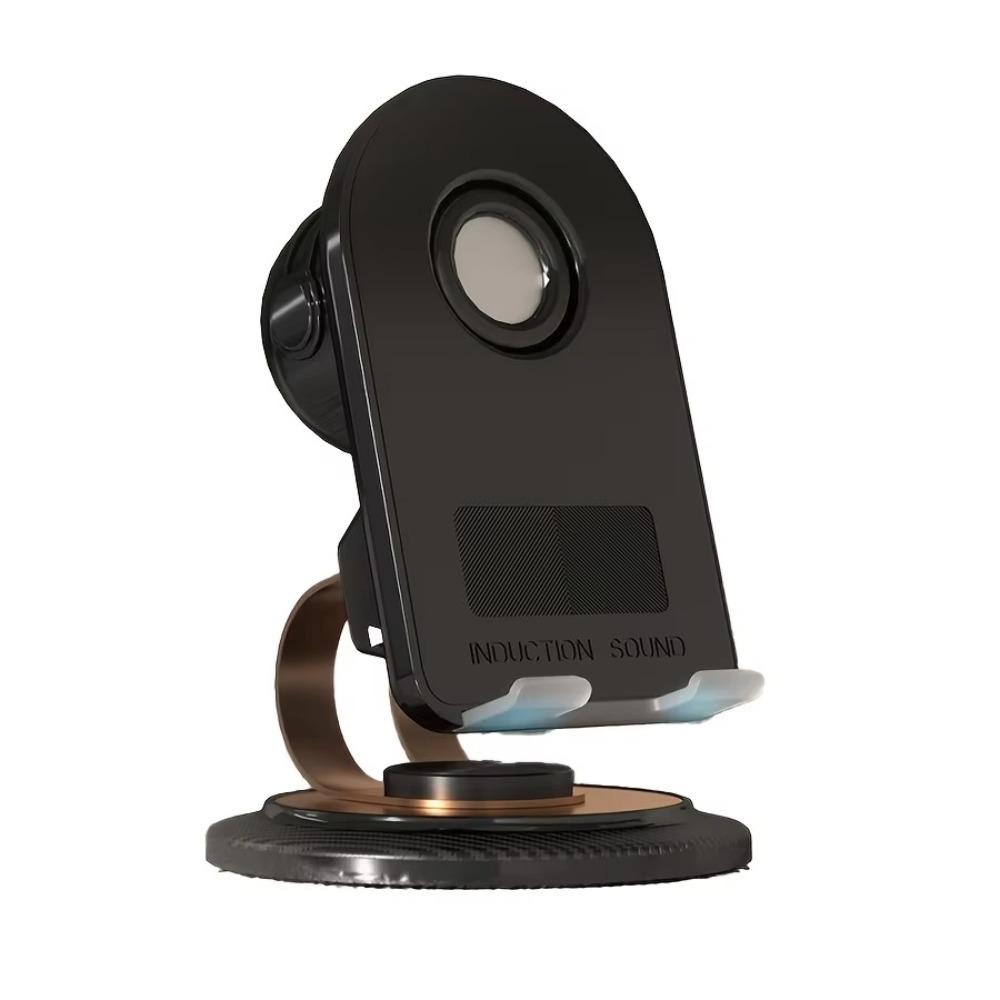 

360° Rotate Induction Mobile Phone Holder 3 In 1 Smart Speaker Phone Bracket Office A- 2 IN 1