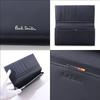 Paul Smith Highlight Stitch SS24 Long Wallet with Leather Cover and Coin 813006 P855 Purse, Navy, (No Personalization)