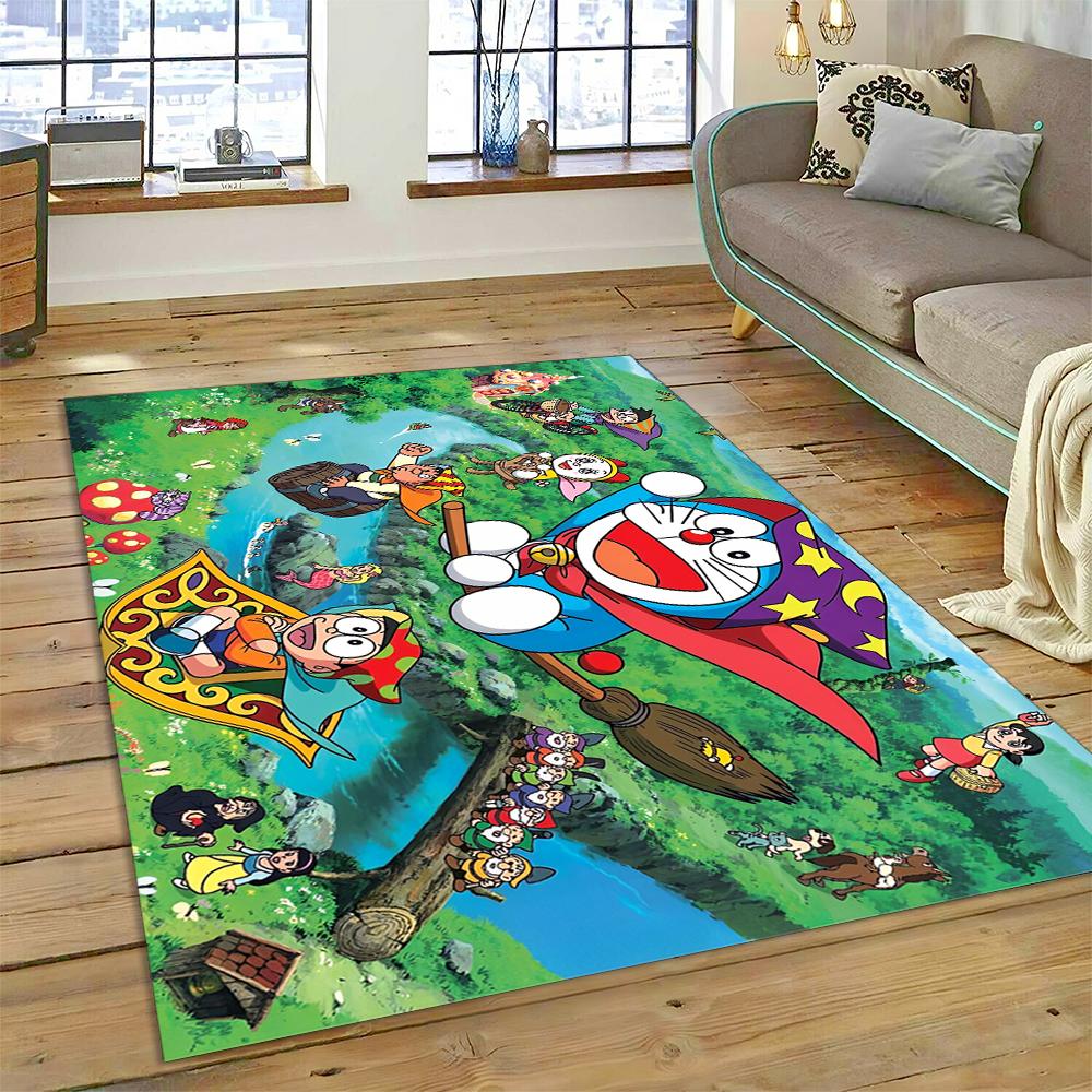 3D D-Doraemon Cartoon Dream Carpet Rug for Living Room Bedroom Home Sofa Decoration,Kids Play Non-slip Floor Mat