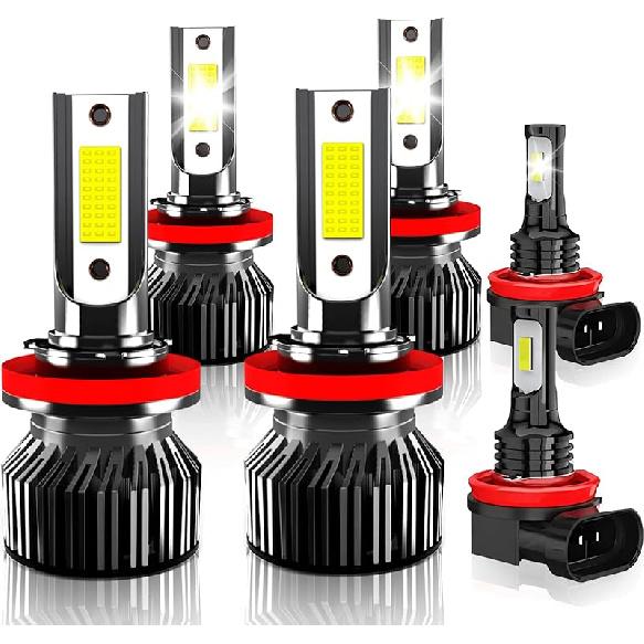 Compatible For Ford F250 High Low Beam Fog Lights F350 Super Duty F450 F550 2005 2006 2007 2008 2009 2010 2011 2012 2013 2014 2015 2016 2017 2018