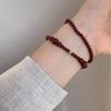 Rizhao Xiangjiang Vermilion Red Beaded Bracelet: New Chinese Style, Exquisite Layered Design.