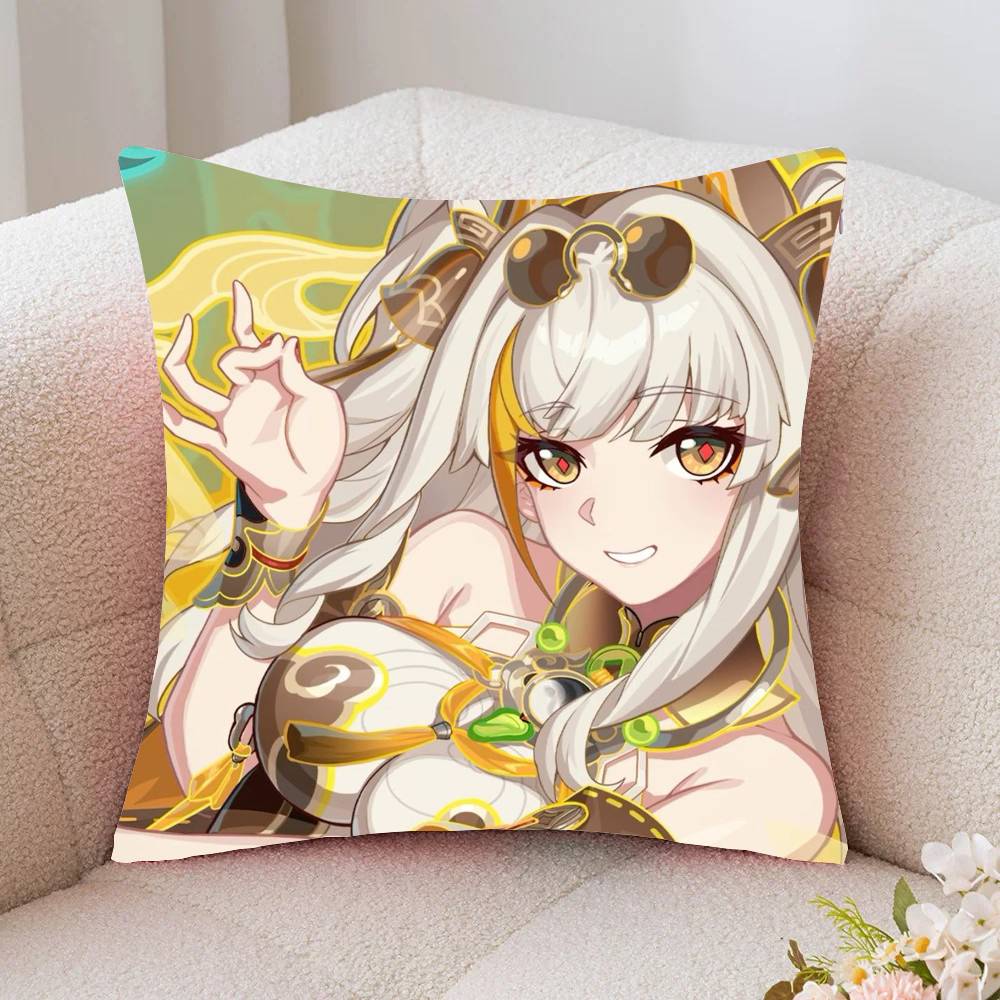 Songque Animated Game H-Honkai Impact 3rd Pillow Case Fashion Square Pillowcase Bedroom Sofa Room Ins Decoration Leisure