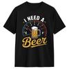 Ich brauche Bier T-Shirt Strand Bier Tankanzeige Baumwoll-T-Shirts Für Erwachsene Freizeit Muster T-Shirt Kurzarm Vintage Oberteile