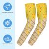 1 Pair Ice Cream Compression Arm Sleeves Adult Size Breathable Baseball Arm Covers Youth Sport Sun Protection Arm Sleeves