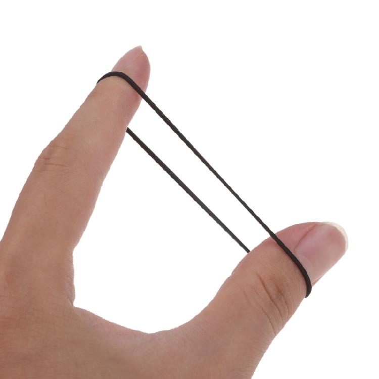 20Pieces 1mm Square Folded Rubber Belts 70-100mm New Assorted Common Belt