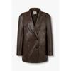 Oversized Synthetic Leather Jacket 916161873