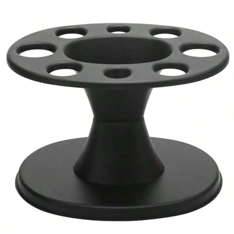 

1 шт. Круглая подставка для хранения ножниц и расчесок, Специальная подставка для плойки для парикмахерской, барбершопа, Черная круглая подставка