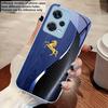 Wood Grain Golden Horse For Redmi Note 10 10T 11 12 13 14 11T 11S 12 14 Pro Plus A4 14C A3 A3x K40 Gaming Tempered Phone Case