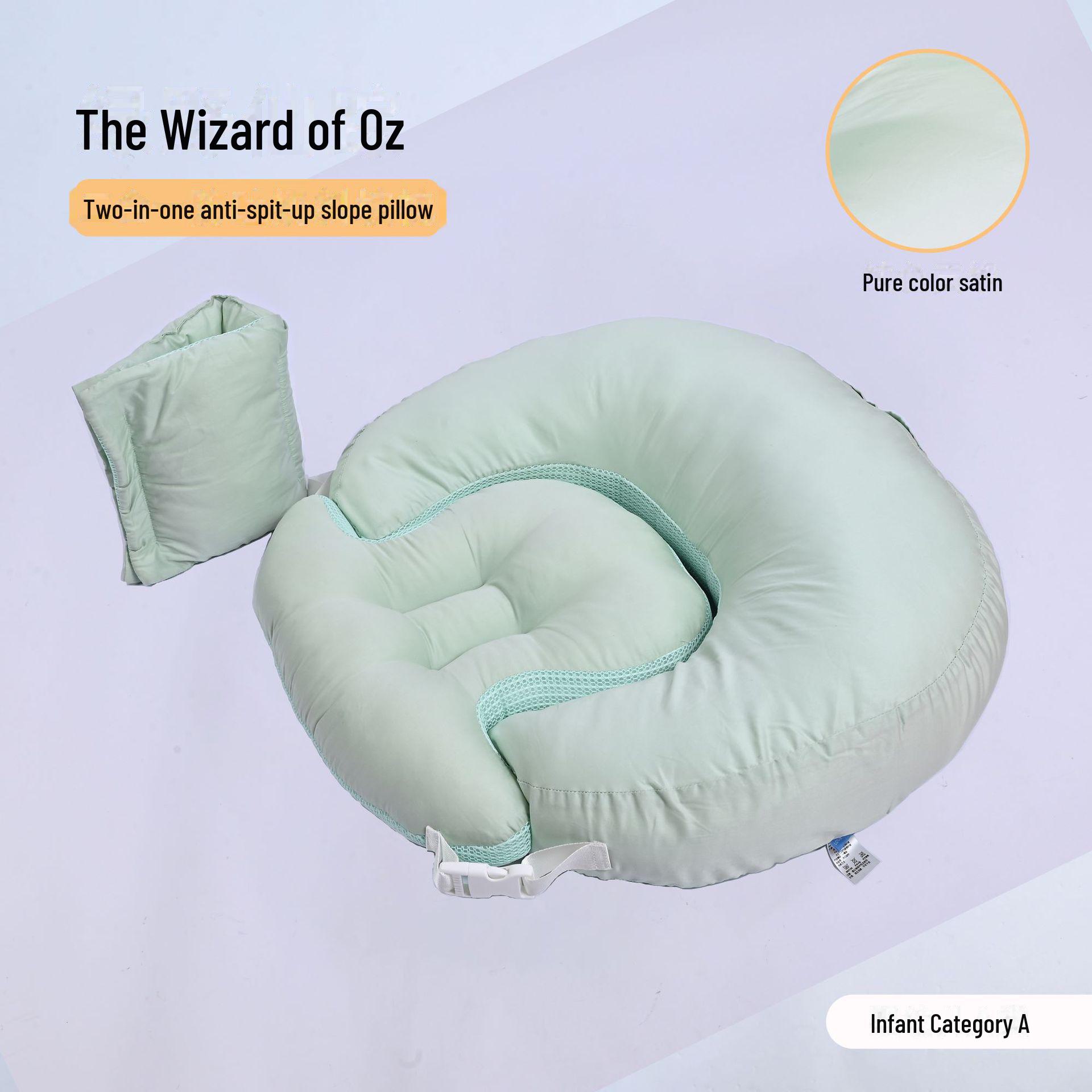 

Подушка для кормления ребенка с защитой от срыгивания – класс А, предотвращающий проливание и удушье 60*75*18