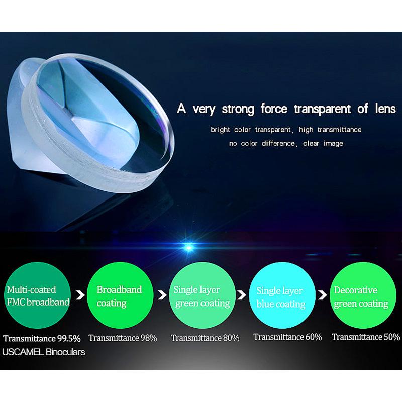 Navy Binoculars Boshile 7x50 Telescope Waterproof Nitrogen Big Compass Rangefinder Powerful Military Reticle Illuminant 4 Colors