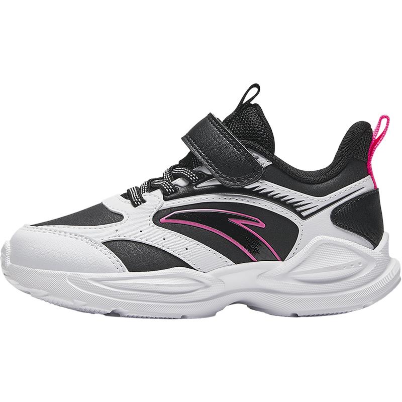 Anta Kids Synthetic Leather Fabric Running Series Trendy Comfortable Versatile Lightweight Shock Absorption Low Top Kids Running Shoes A22439925