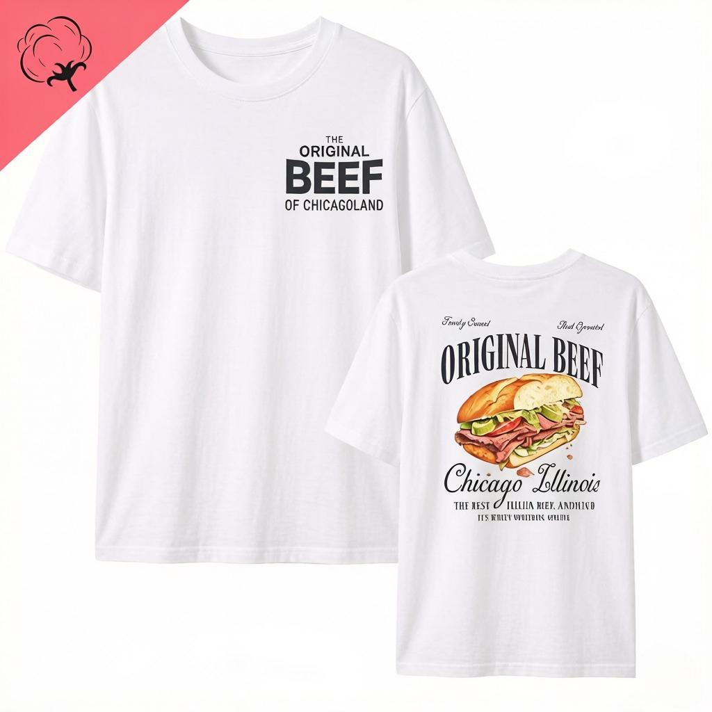 

The Bear TV Series Tshirt The Original Beef of Chicagoland Shirt Family Meal Spaghetti Jeremy Allen Fans Unisex Cotton Tee 4XL