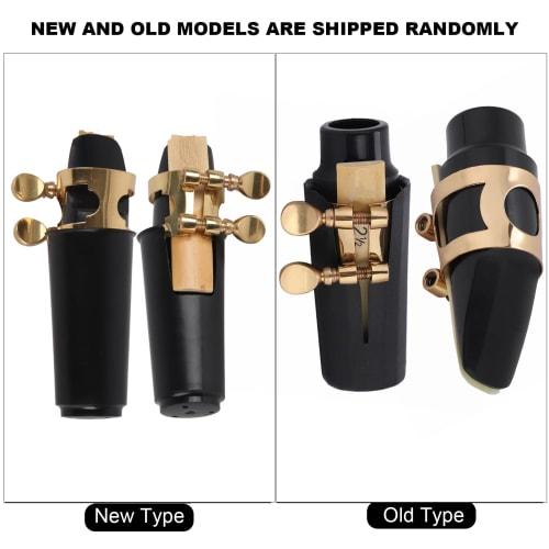 Portable Soprano Saxophone Mouthpiece Set with ABS Mouthpiece Cap and Metal Buckle Reed Pads